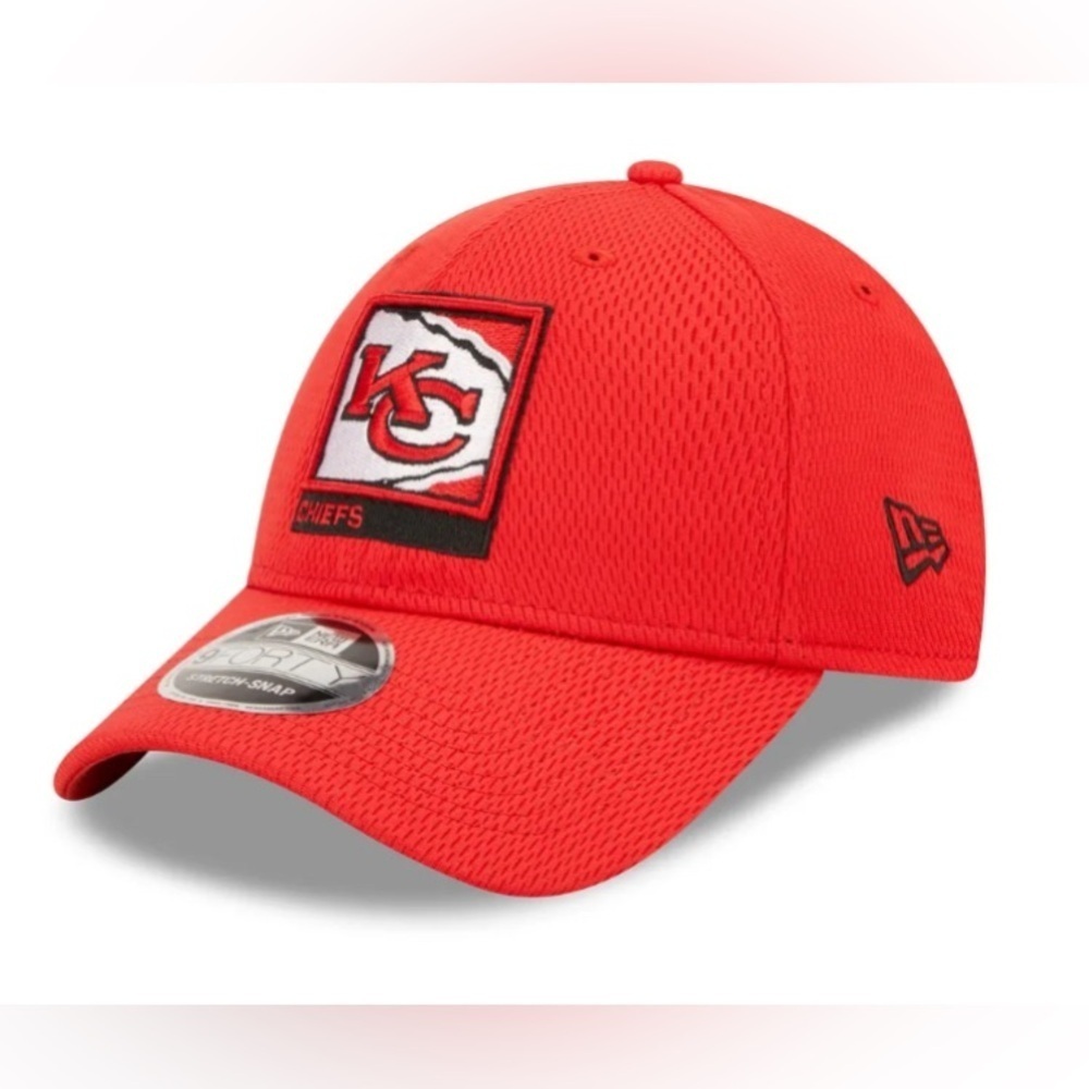 NEW - Kansas City Chiefs New Era Framed AF 9FORTY Snapback Hat - Red
